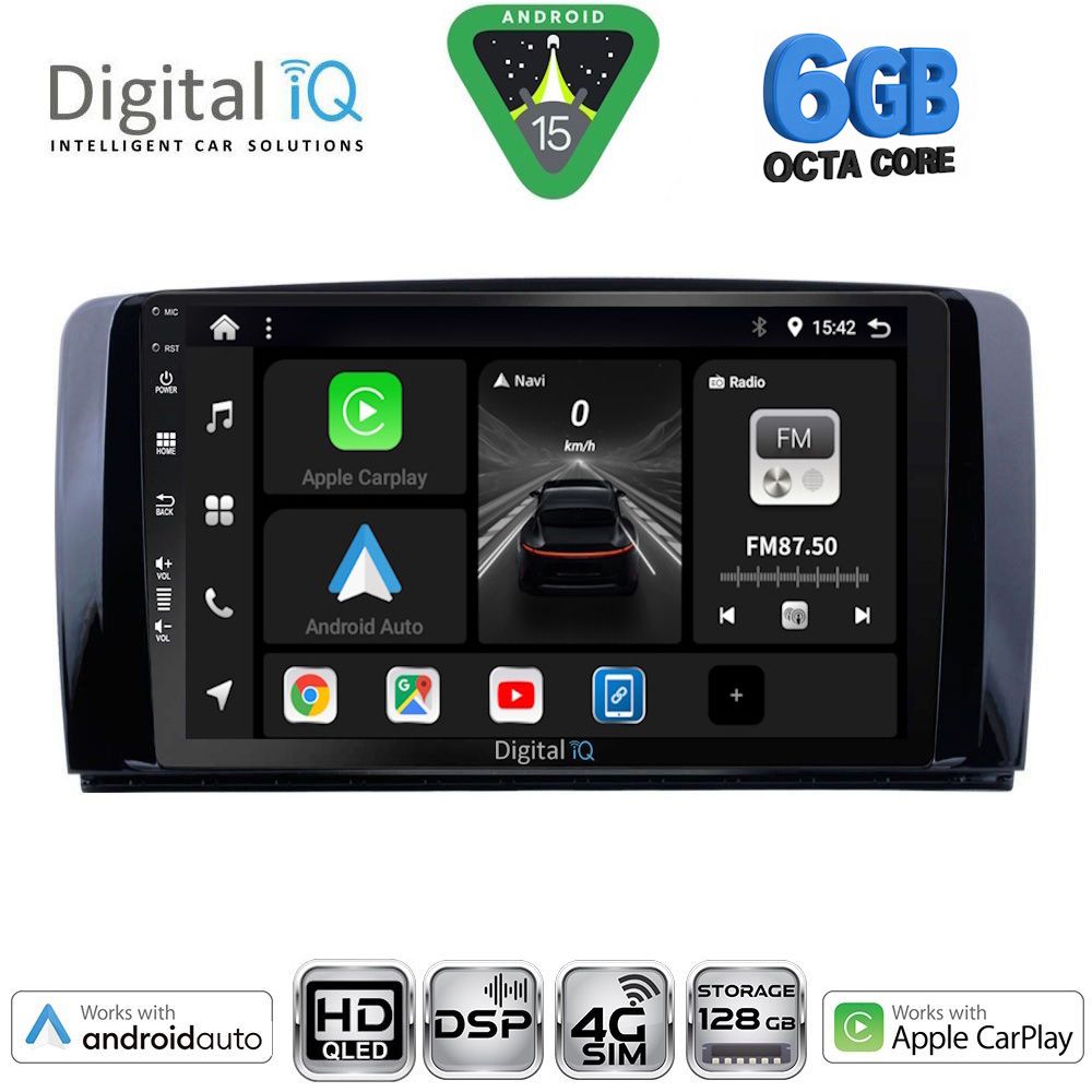 Βλησαρούλης Car Center - DIGITAL IQ BXF 17422_CPAA (9inc) MULTIMEDIA TABLET for MERCEDES R (W251) mod. 2006-2015
