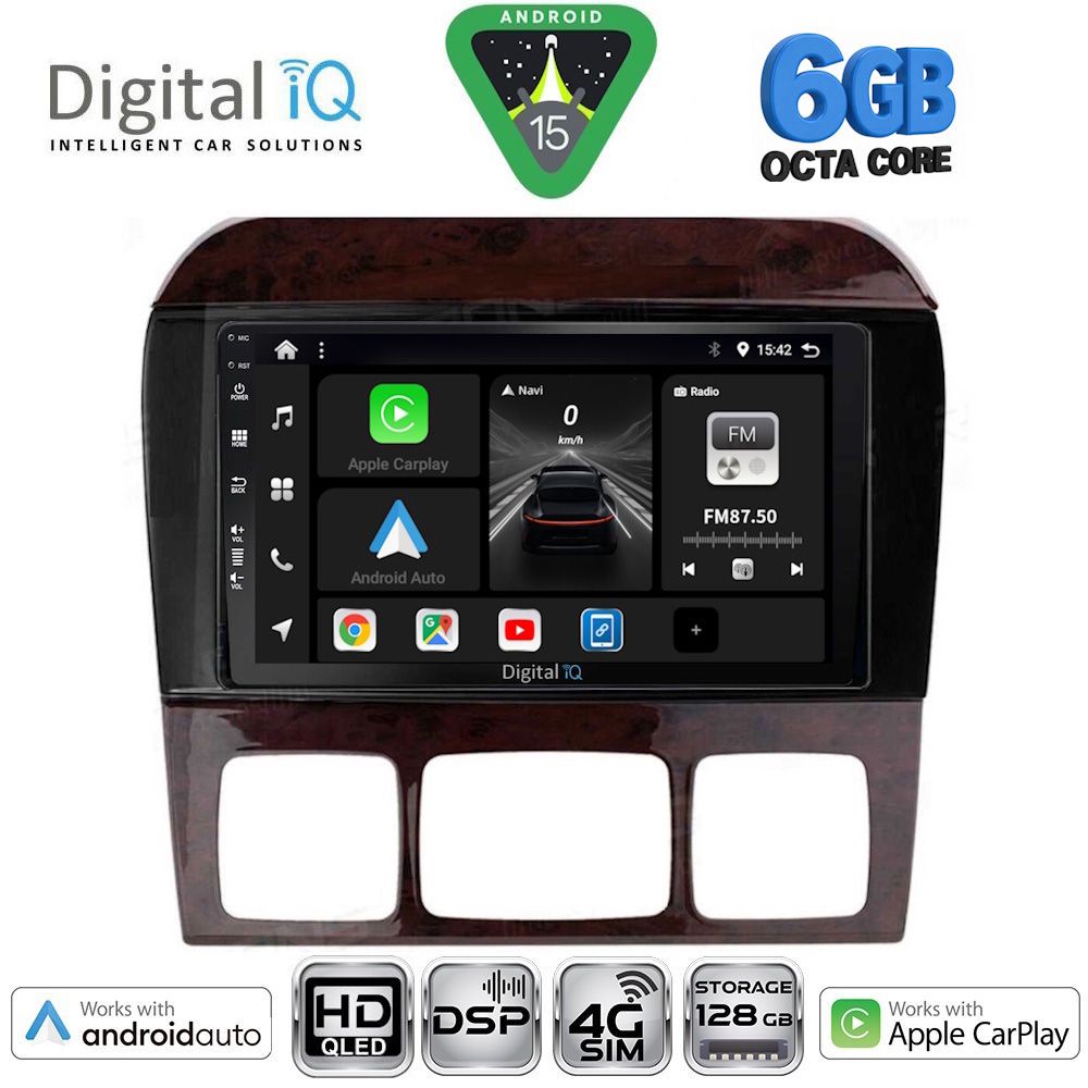 Βλησαρούλης Car Center - DIGITAL IQ BXF 17426_CPAA (9inc) MULTIMEDIA TABLET for MERCEDES S (W220) mod. 1998-2005