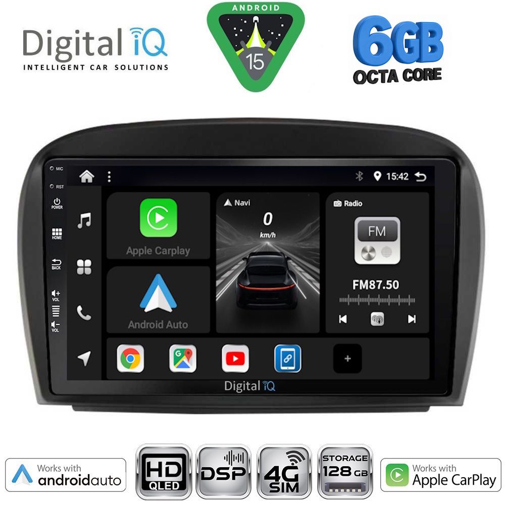 Βλησαρούλης Car Center - DIGITAL IQ BXF 17427_CPAA (9inc) MULTIMEDIA TABLET for MERCEDES SL (R230) FACELIFT mod. 2006-2012