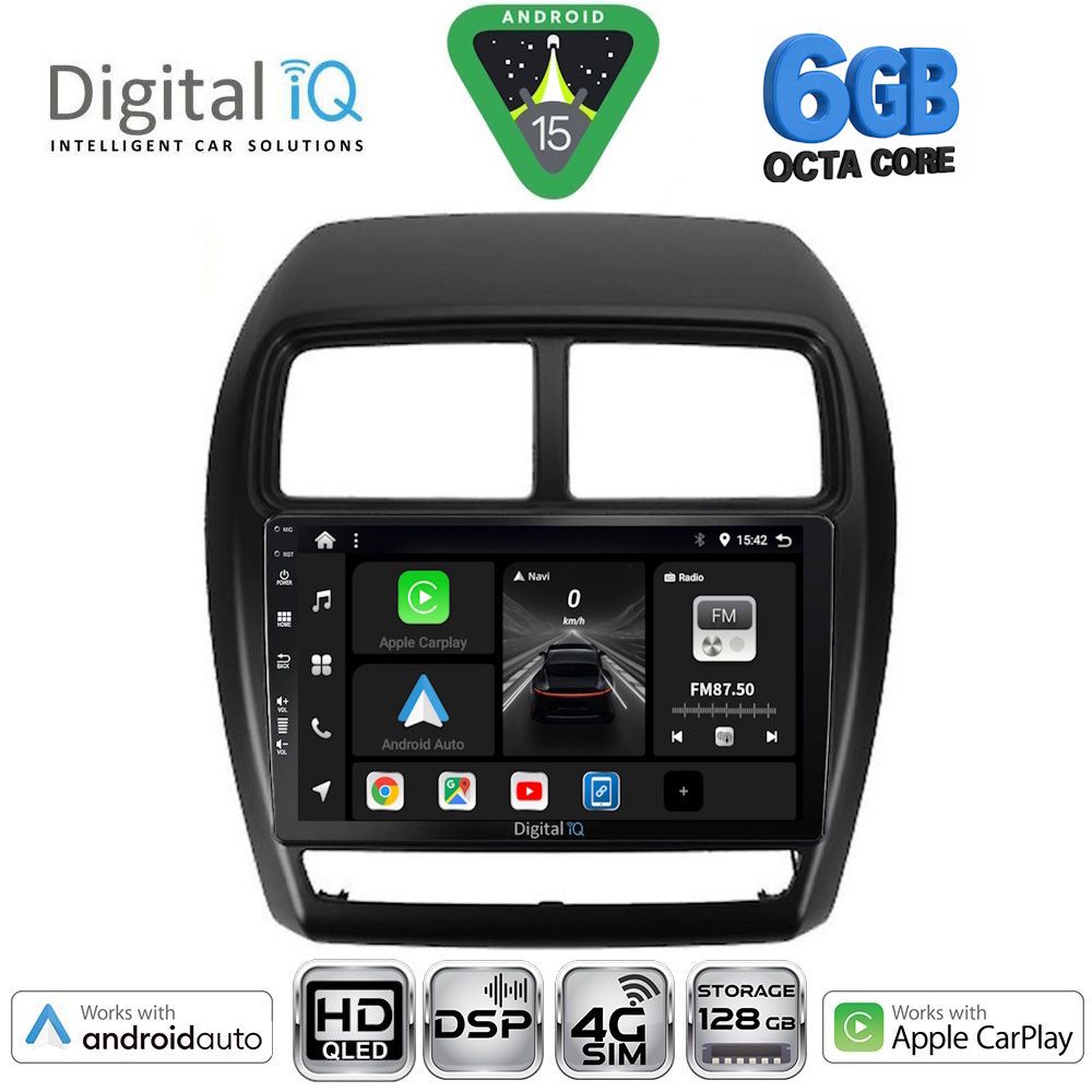 Βλησαρούλης Car Center - DIGITAL IQ BXF 17431_CPAA (9inc) MULTIMEDIA TABLET for MITSUBISHI ASX mod. 2020-2023