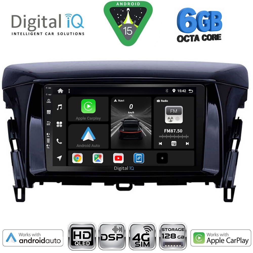 Βλησαρούλης Car Center - DIGITAL IQ BXF 17432_CPAA (9inc) MULTIMEDIA TABLET for MITSUBISHI ECLIPSE CROSS mod. 2018-2026