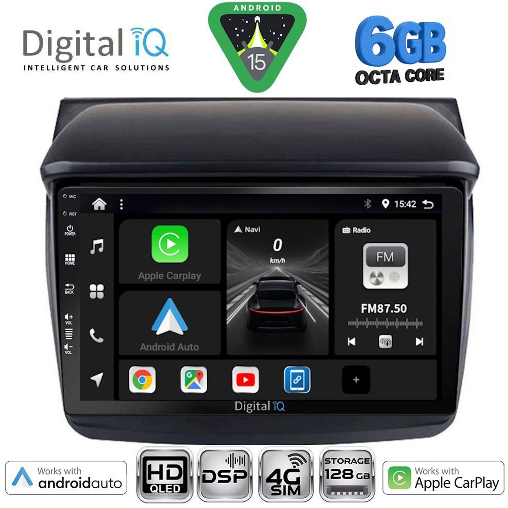 Βλησαρούλης Car Center - DIGITAL IQ BXF 17436_CPAA (9inc) MULTIMEDIA TABLET for MITSUBISHI L200 mod. 2006-2015