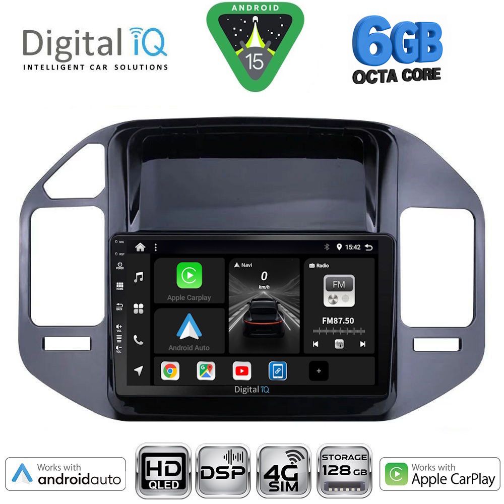 Βλησαρούλης Car Center - DIGITAL IQ BXF 17444_CPAA (9inc) MULTIMEDIA TABLET for MITSUBISHI PAJERO mod. 1999-2006
