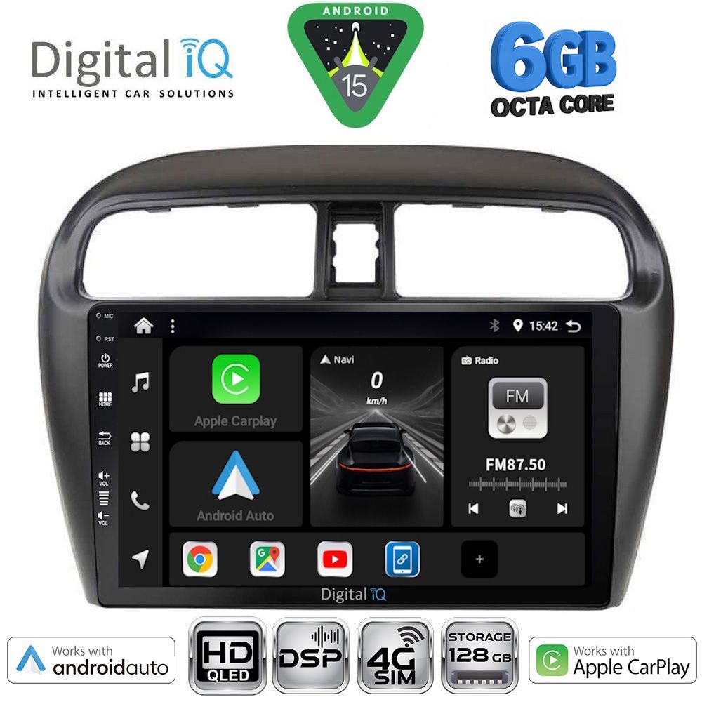 Βλησαρούλης Car Center - DIGITAL IQ BXF 17448_CPAA (9inc) MULTIMEDIA TABLET for MITSUBISHI SPACESTAR mod. 2013-2020