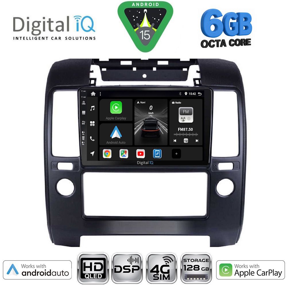 Βλησαρούλης Car Center - DIGITAL IQ BXF 17454AC_CPAA (9inc) MULTIMEDIA TABLET for NISSAN NAVARA D40 mod. 2006-2011 με A/C