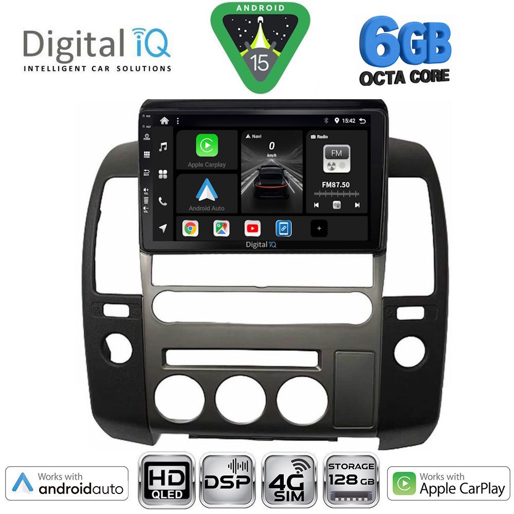 Βλησαρούλης Car Center - DIGITAL IQ BXF 17454_CPAA (ORIG.NAVI) (9inc) MULTIMEDIA TABLET for NISSAN NAVARA D40 mod. 2006-2011 με Original Navi