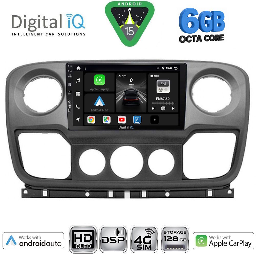 Βλησαρούλης Car Center - DIGITAL IQ BXF 17463_CPAA (10inc) MULTIMEDIA TABLET for NISSAN NV400 - OPEL MOVANO - RENAULT MASTER mod. 2010-2020