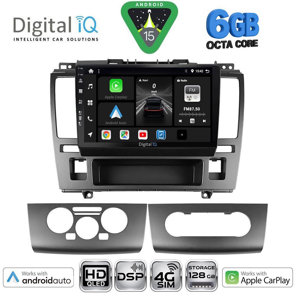 Βλησαρούλης Car Center - DIGITAL IQ BXF 17465_CPAA (9inc) MULTIMEDIA TABLET for NISSAN TIDA mod. 2004-2013