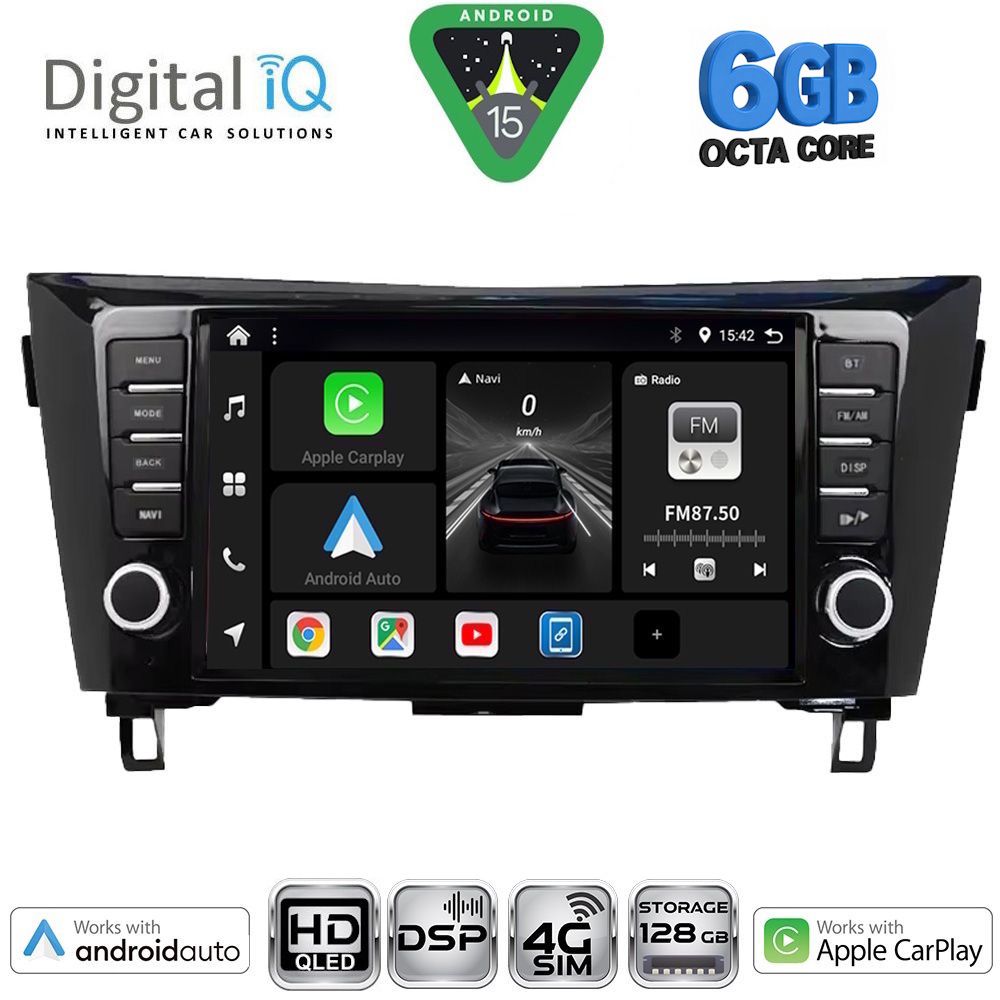 Βλησαρούλης Car Center - DIGITAL IQ BXF 17467_CPAA (9inc) MULTIMEDIA TABLET for NISSAN QASHQAI - XTRAIL mod. 2014-2021