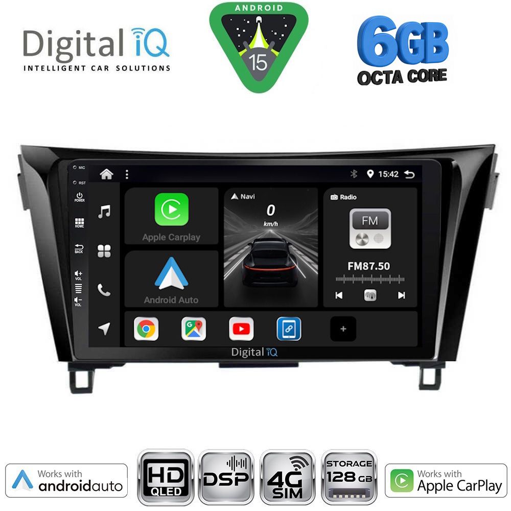 Βλησαρούλης Car Center - DIGITAL IQ BXF 17468_CPAA (10inc) MULTIMEDIA TABLET for NISSAN QASHQAI - XTRAIL mod. 2014-2021