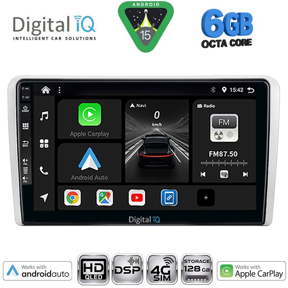 Βλησαρούλης Car Center - DIGITAL IQ BXF 17481SL_CPAA (9inc) MULTIMEDIA TABLET for OPEL ALL mod. 2004-2014 (SILVER)