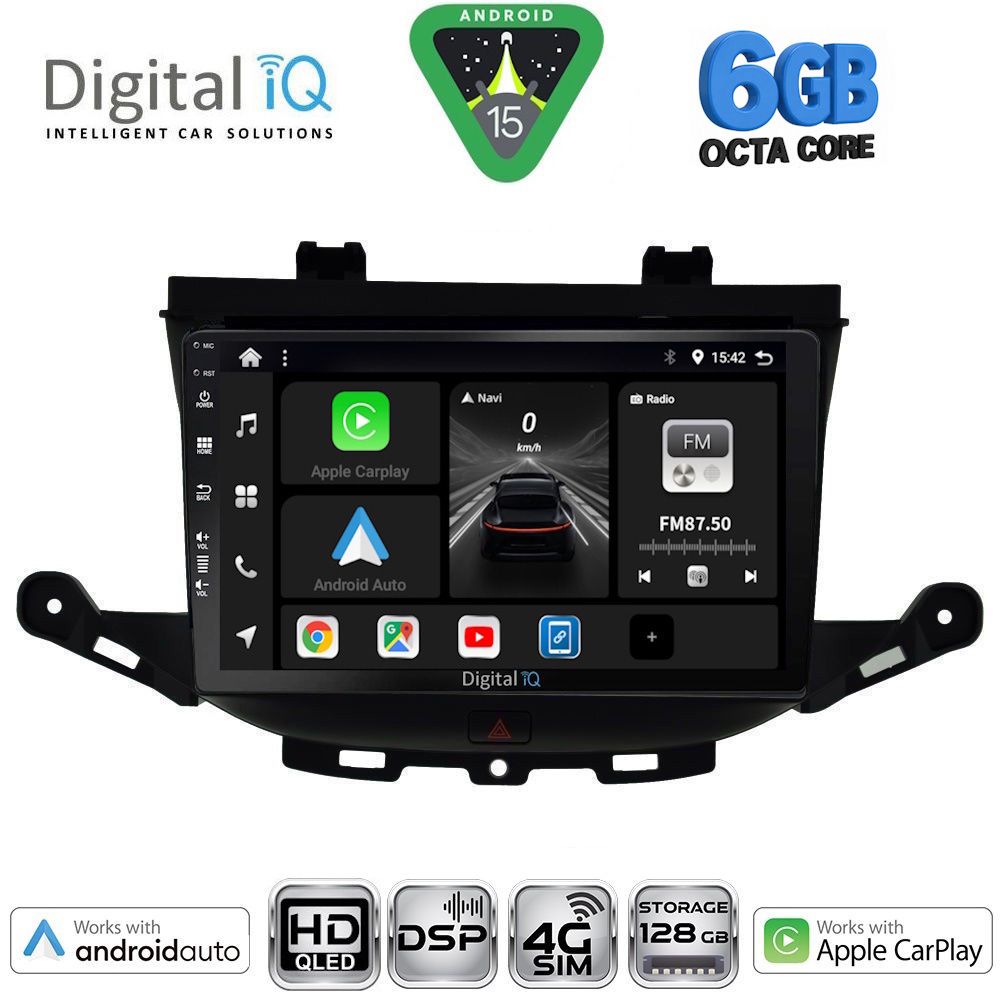 Βλησαρούλης Car Center - DIGITAL IQ BXF 17483_CPAA (9inc) MULTIMEDIA TABLET for OPEL ASTRA K mod. 2015-2023