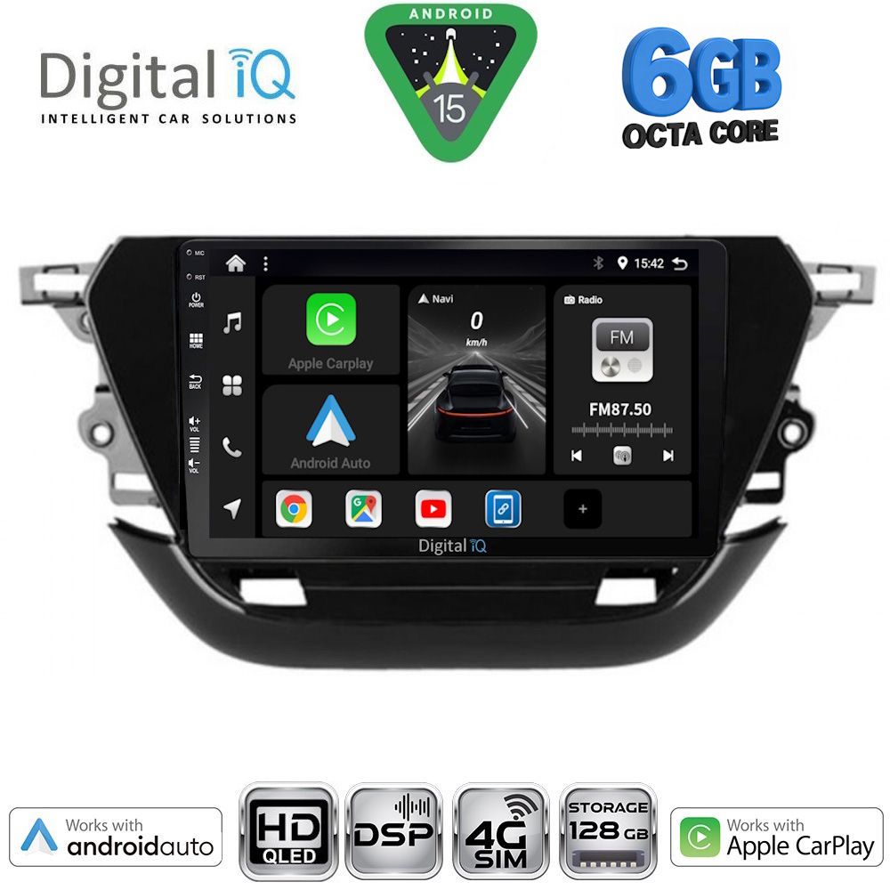 Βλησαρούλης Car Center - DIGITAL IQ BXF 17487_CPAA (9inc) MULTIMEDIA TABLET for OPEL CORSA F mod. 2019-2024