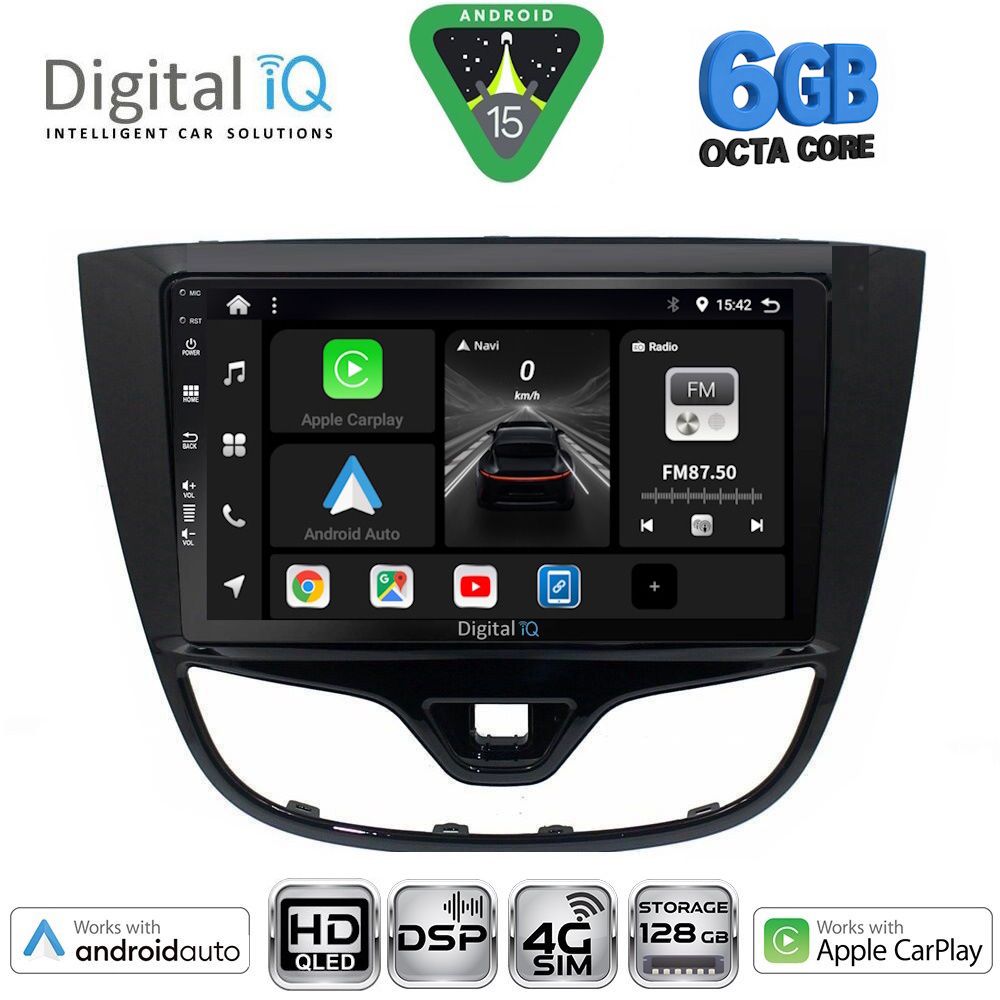 Βλησαρούλης Car Center - DIGITAL IQ BXF 17489_CPAA (10inc) MULTIMEDIA TABLET for OPEL KARL mod. 2014-2019