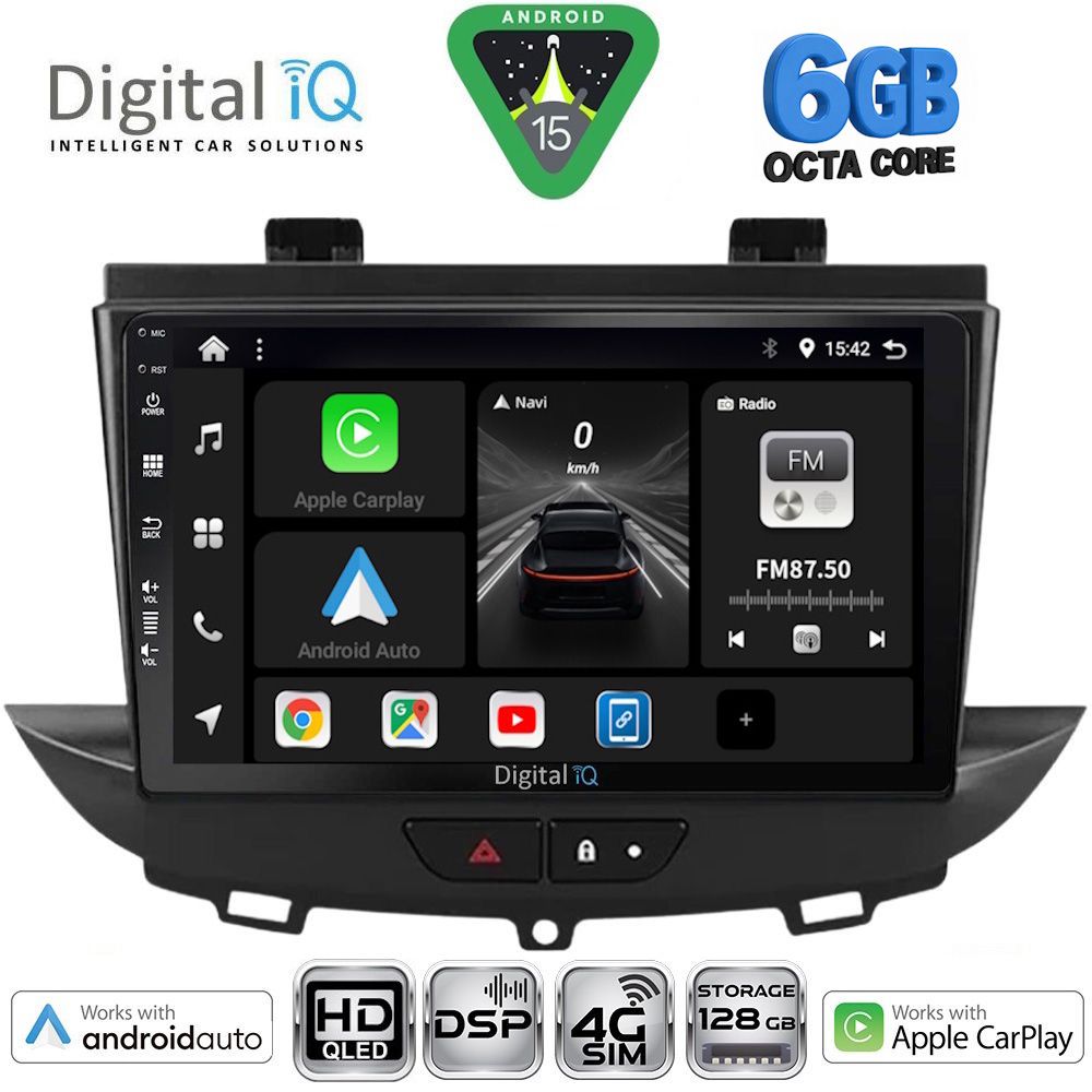 Βλησαρούλης Car Center - DIGITAL IQ BXF 17490_CPAA (9inc) MULTIMEDIA TABLET for OPEL CROSSLAND – GRANDLAND mod. 2017-2025