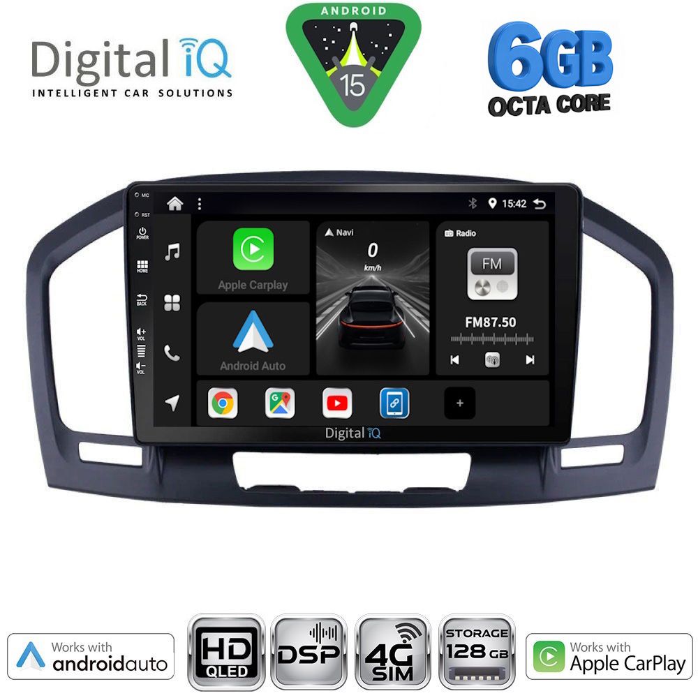 Βλησαρούλης Car Center - DIGITAL IQ BXF 17491BL_CPAA (9inc) MULTIMEDIA TABLET for OPEL INSIGNIA  mod. 2008-2013 (BLACK)