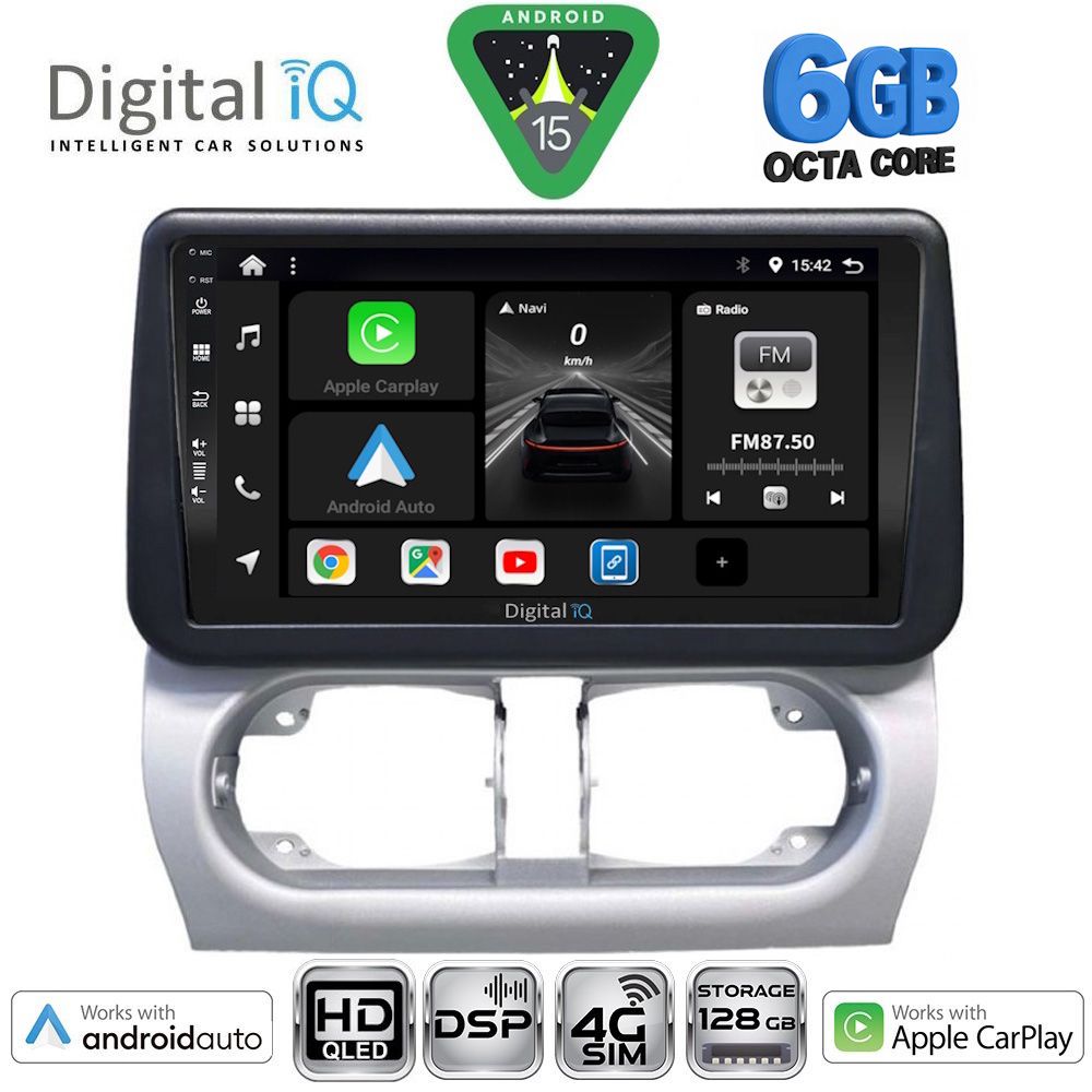 Βλησαρούλης Car Center - DIGITAL IQ BXF 17500_CPAA (9inc) MULTIMEDIA TABLET for OPEL CORSA C mod 2000-2006 - TIGRA mod. 2004-2009