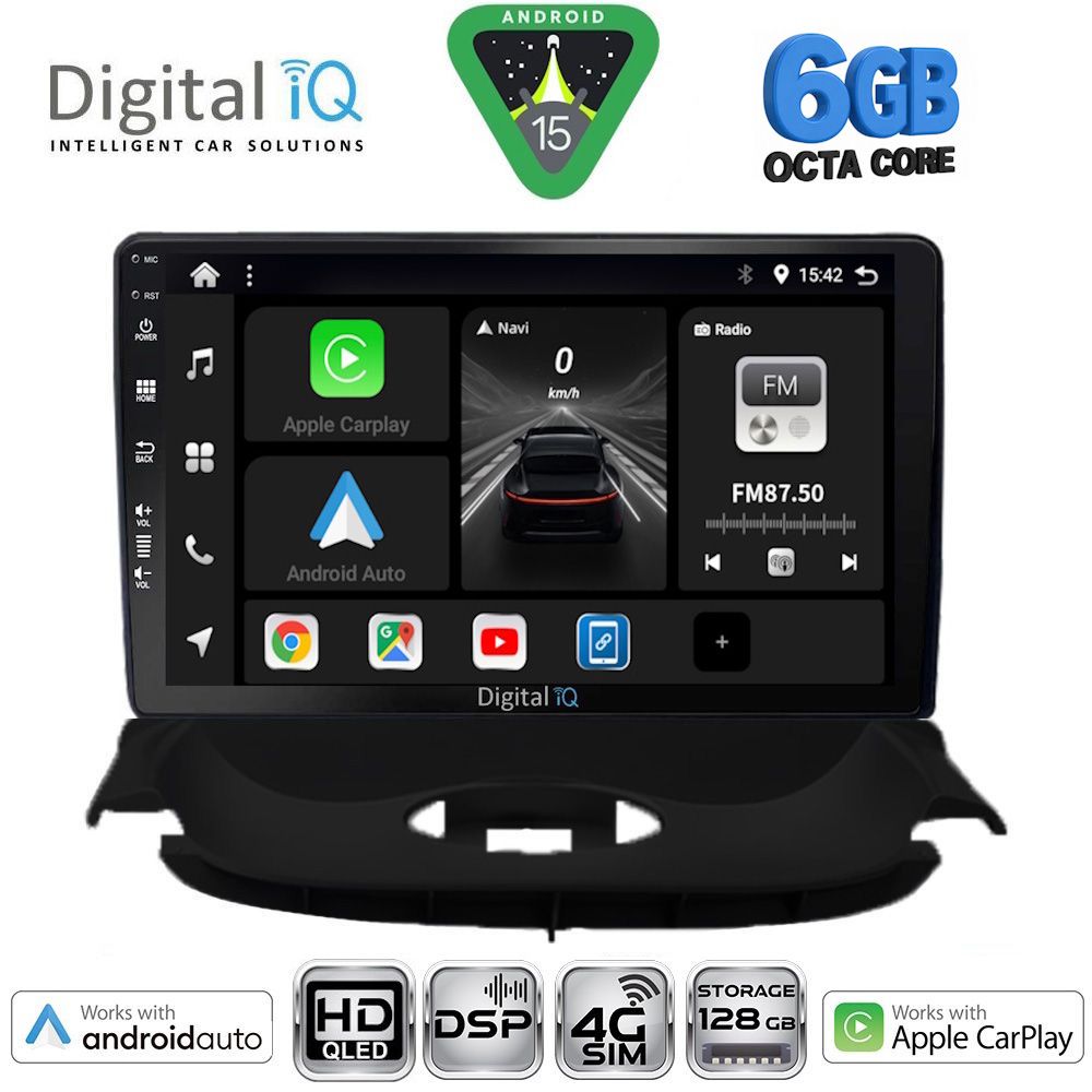 Βλησαρούλης Car Center - DIGITAL IQ BXF 17505_CPAA (9inc) MULTIMEDIA TABLET for PEUGEOT 206 mod. 1998-2006