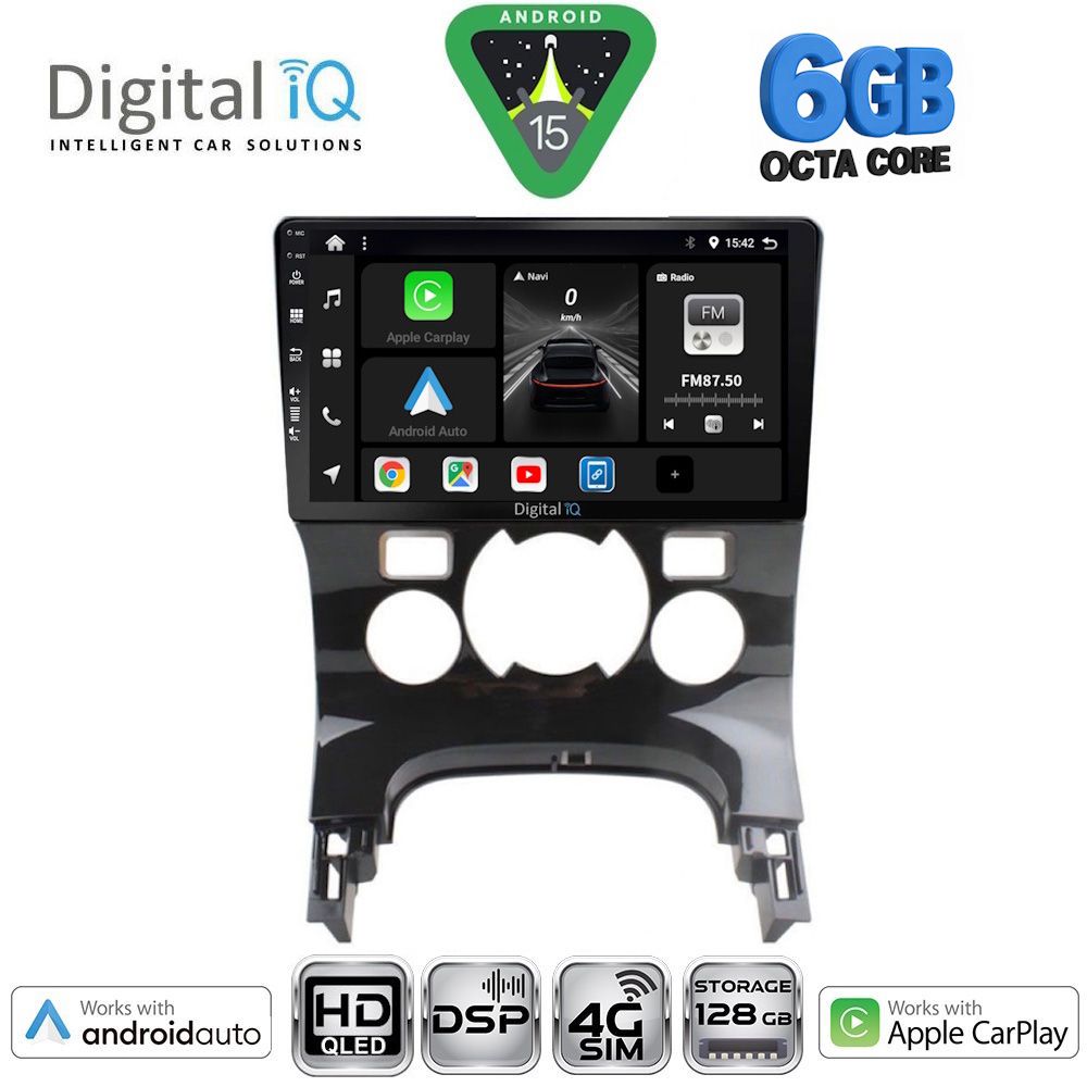 Βλησαρούλης Car Center - DIGITAL IQ BXF 17515CL_CPAA (9inc) MULTIMEDIA TABLET for PEUGEOT 3008 mod. 2008-2016 με CLIMA
