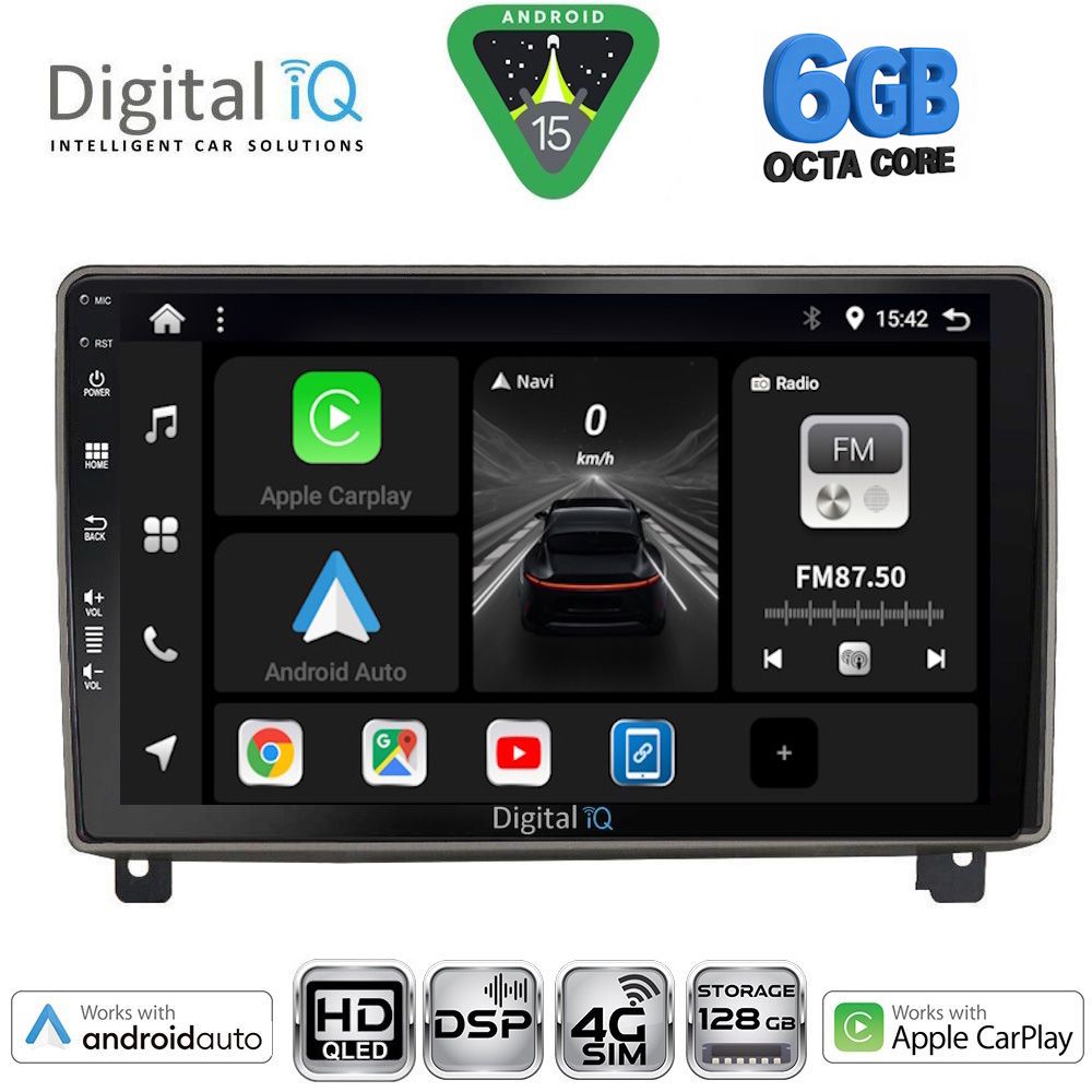 Βλησαρούλης Car Center - DIGITAL IQ BXF 17517_CPAA (9inc) MULTIMEDIA TABLET for PEUGEOT 407 mod. 2004-2011