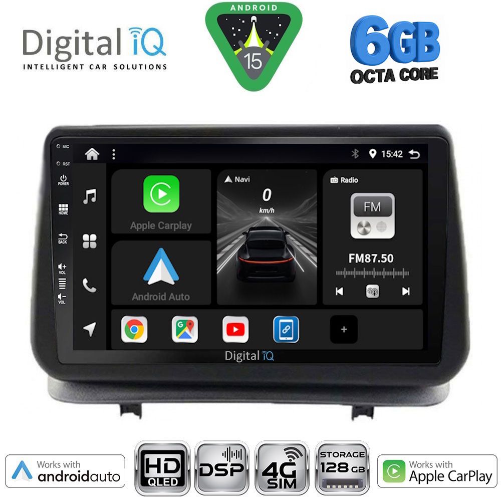 Βλησαρούλης Car Center - DIGITAL IQ BXF 17543_CPAA (9inc) MULTIMEDIA TABLET for RENAULT CLIO mod. 2005-2011