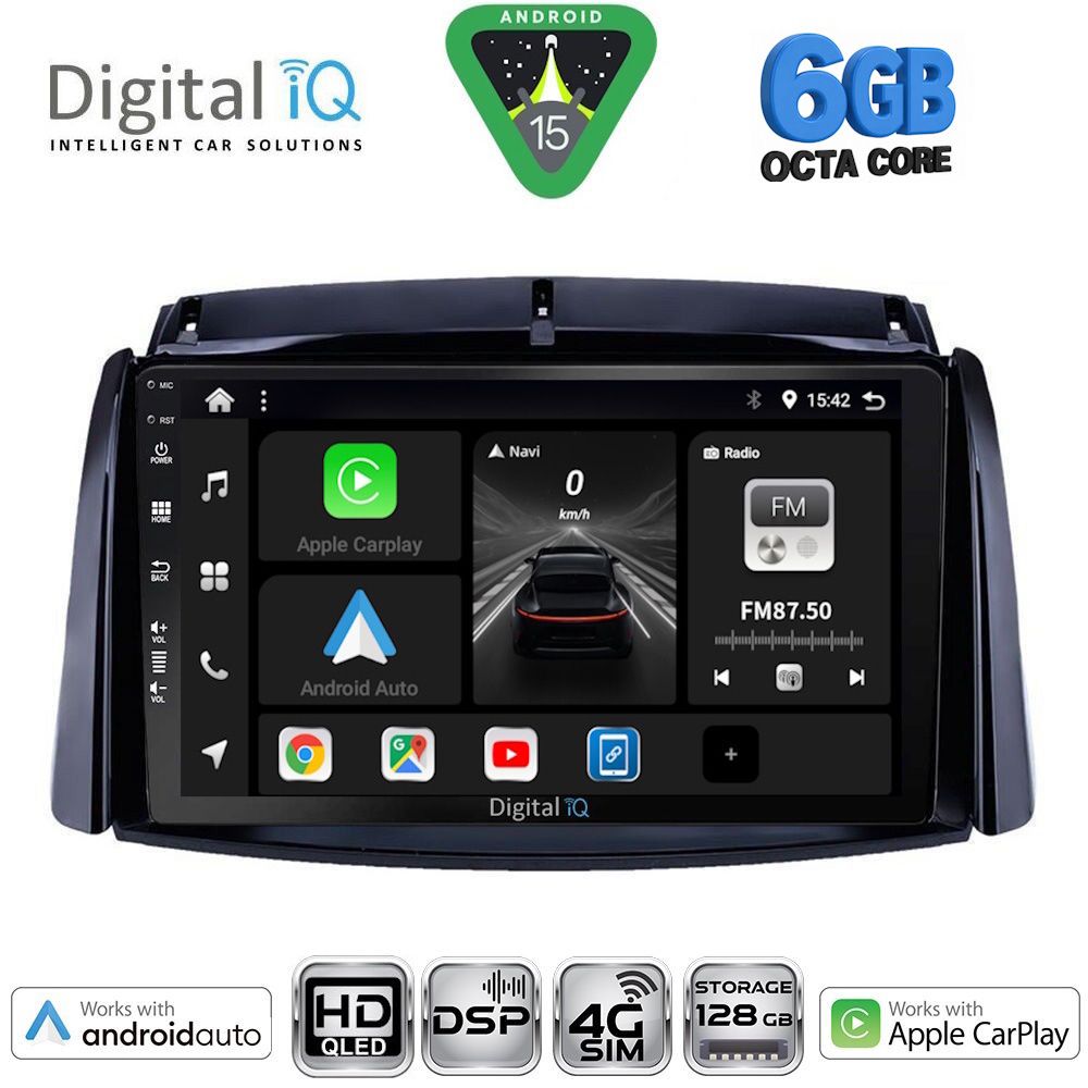 Βλησαρούλης Car Center - DIGITAL IQ BXF 17551_CPAA (9inc) MULTIMEDIA TABLET for RENAULT KOLEOS mod. 2006-2016