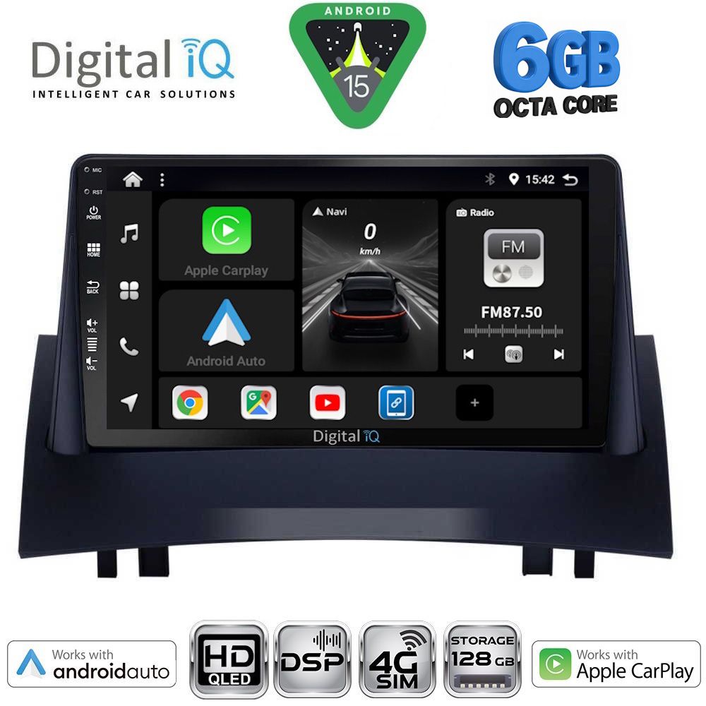 Βλησαρούλης Car Center - DIGITAL IQ BXF 17555_CPAA (9inc) MULTIMEDIA TABLET for RENAULT MEGANE 2 mod. 2002-2008