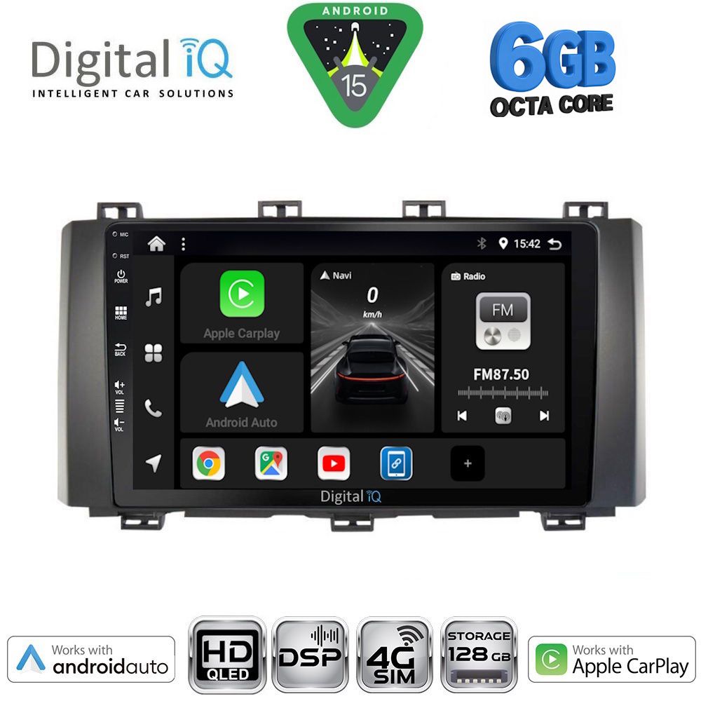 Βλησαρούλης Car Center - DIGITAL IQ BXF 17568_CPAA (9inc) MULTIMEDIA TABLET for SEAT ATECA mod. 2017-2025