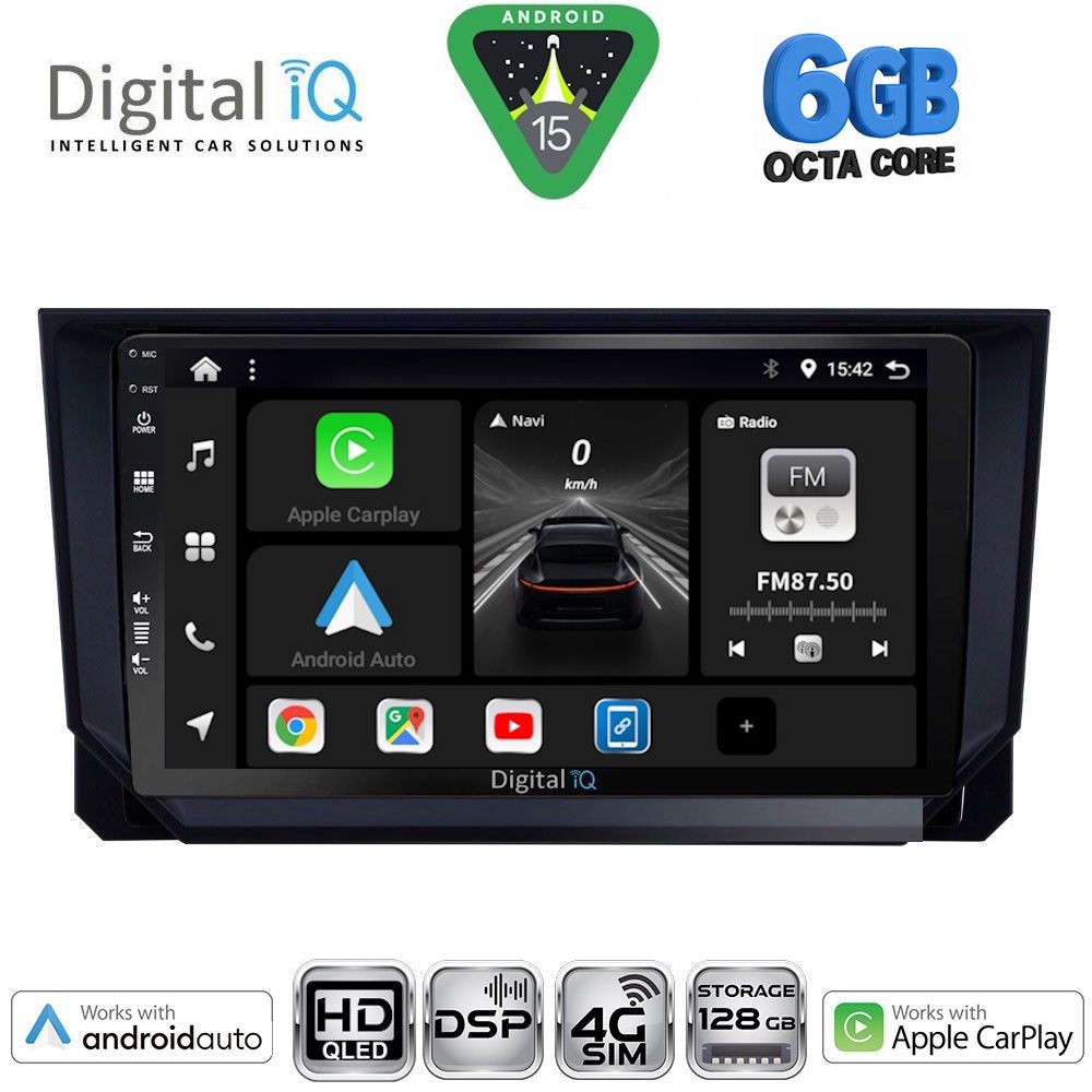 Βλησαρούλης Car Center - DIGITAL IQ BXF 17573_CPAA (9inc) MULTIMEDIA TABLET for SEAT ARONA - IBIZA mod. 2018-2026
