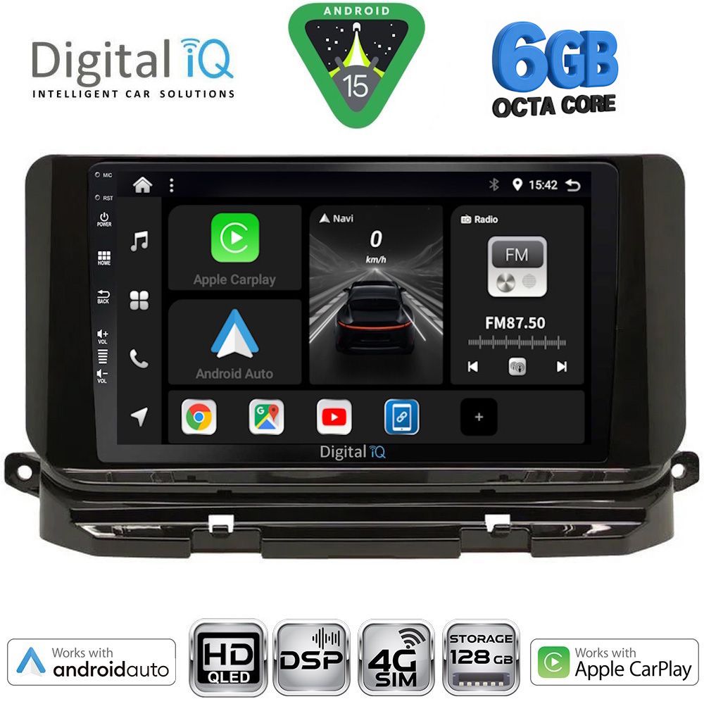 Βλησαρούλης Car Center - DIGITAL IQ BXF 17598_CPAA (10inc) MULTIMEDIA TABLET for SKODA OCTAVIA 8 mod. 2021-2026