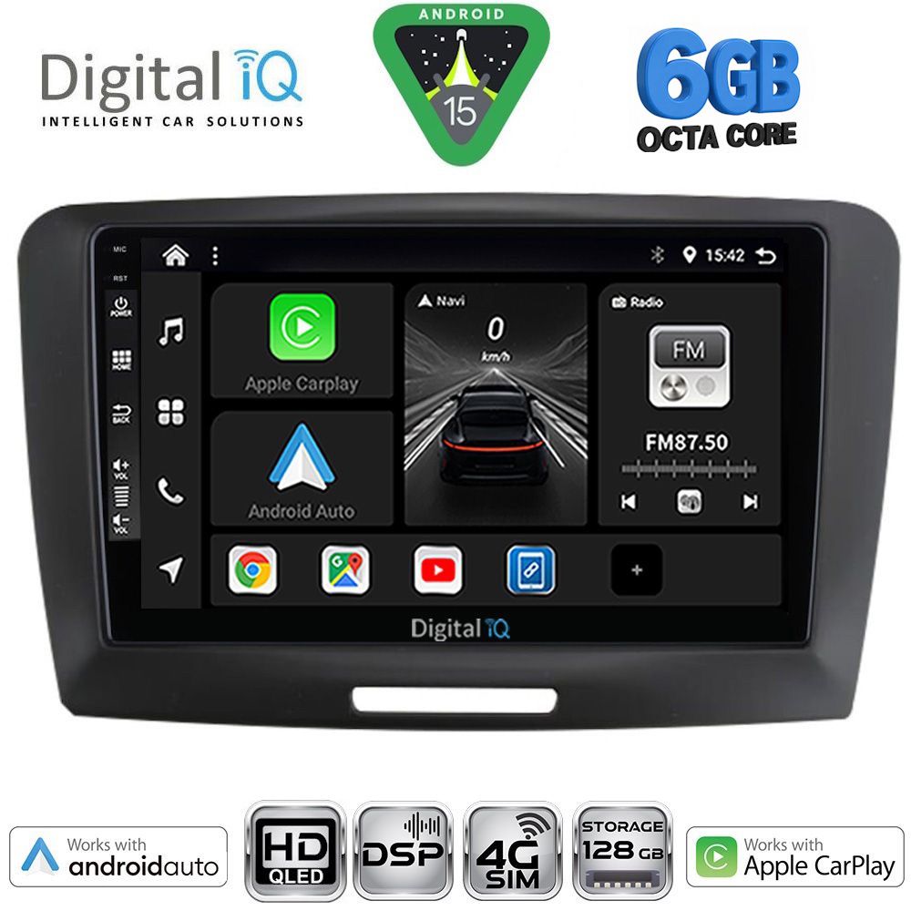 Βλησαρούλης Car Center - DIGITAL IQ BXF 17604A_CPAA (9inc) MULTIMEDIA TABLET for SKODA SUPERB mod. 2008-2015