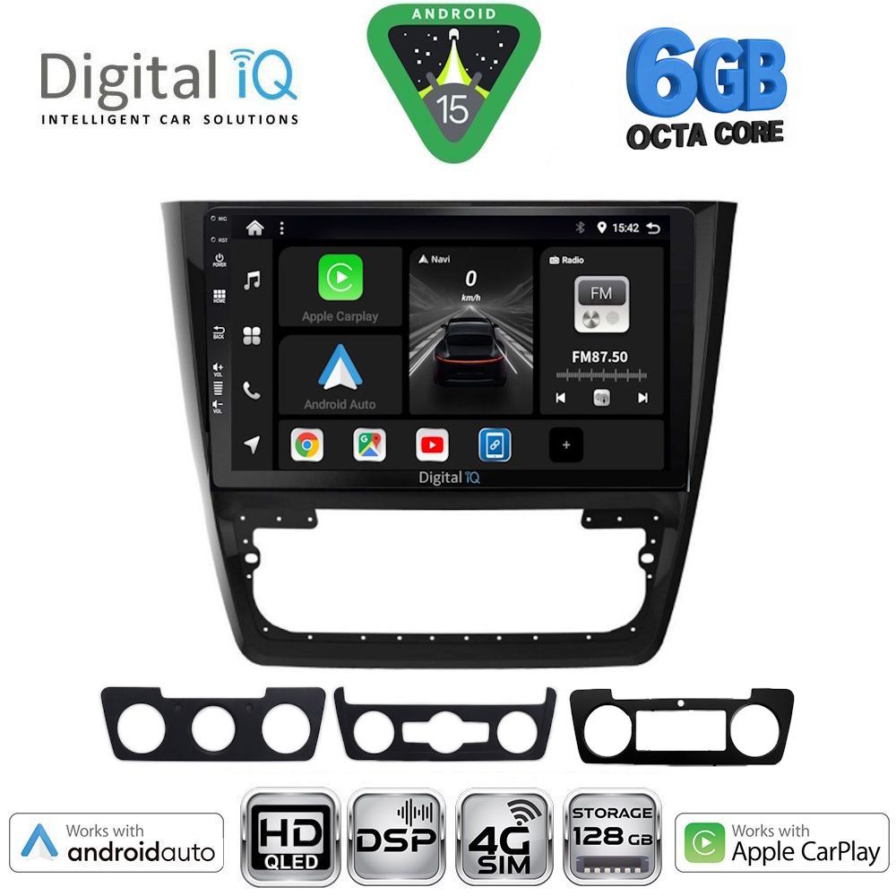 Βλησαρούλης Car Center - DIGITAL IQ BXF 17610_CPAA (10inc) MULTIMEDIA TABLET for SKODA YETI mod. 2014-2018