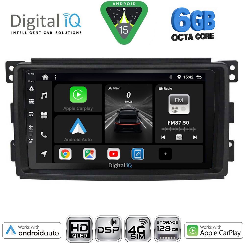 Βλησαρούλης Car Center - DIGITAL IQ BXF 17621_CPAA (9inc) MULTIMEDIA TABLET for SMART mod. 2007-2010