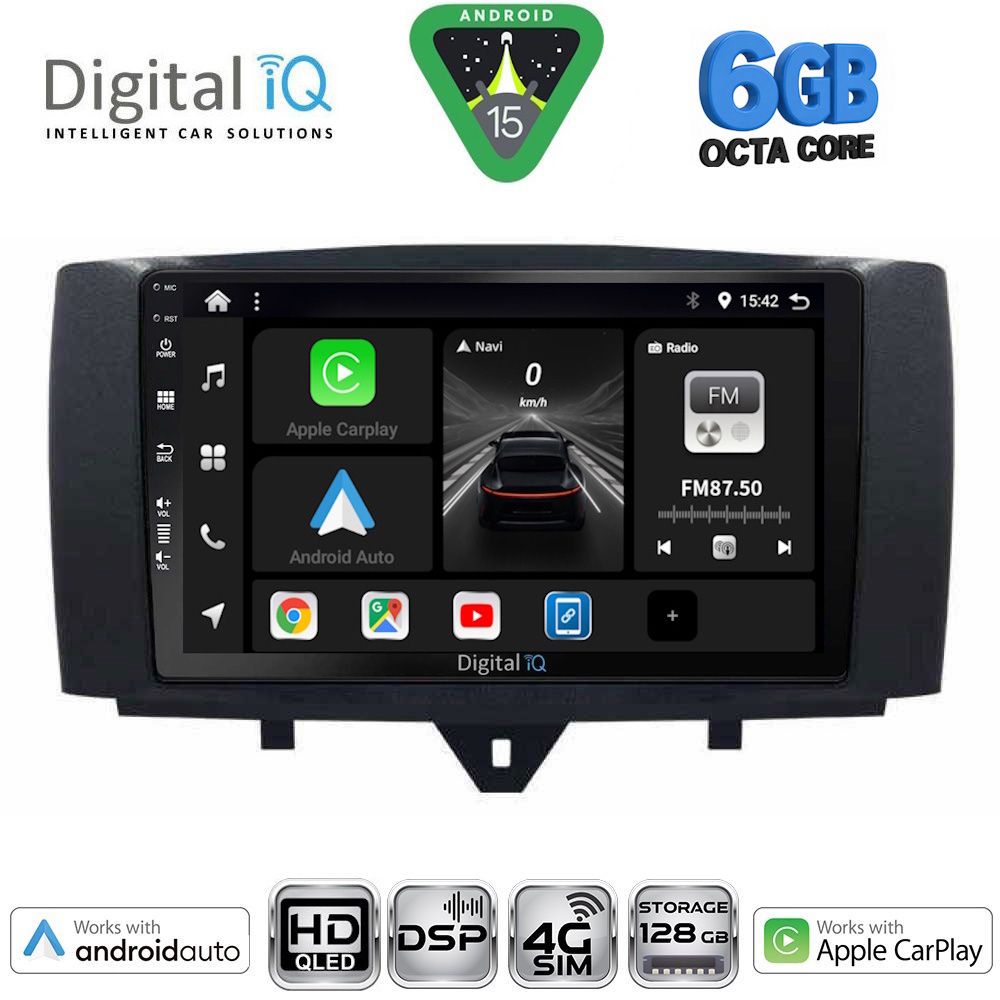 Βλησαρούλης Car Center - DIGITAL IQ BXF 17622_CPAA (9inc) MULTIMEDIA TABLET for SMART (451) mod. 2010-2015
