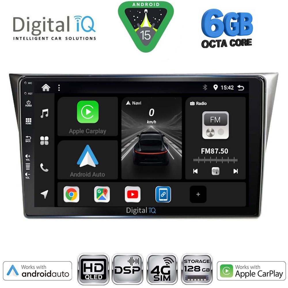 Βλησαρούλης Car Center - DIGITAL IQ BXF 17659_CPAA (9inc) MULTIMEDIA TABLET for SUBARU IMPREZA mod. 2002-2008