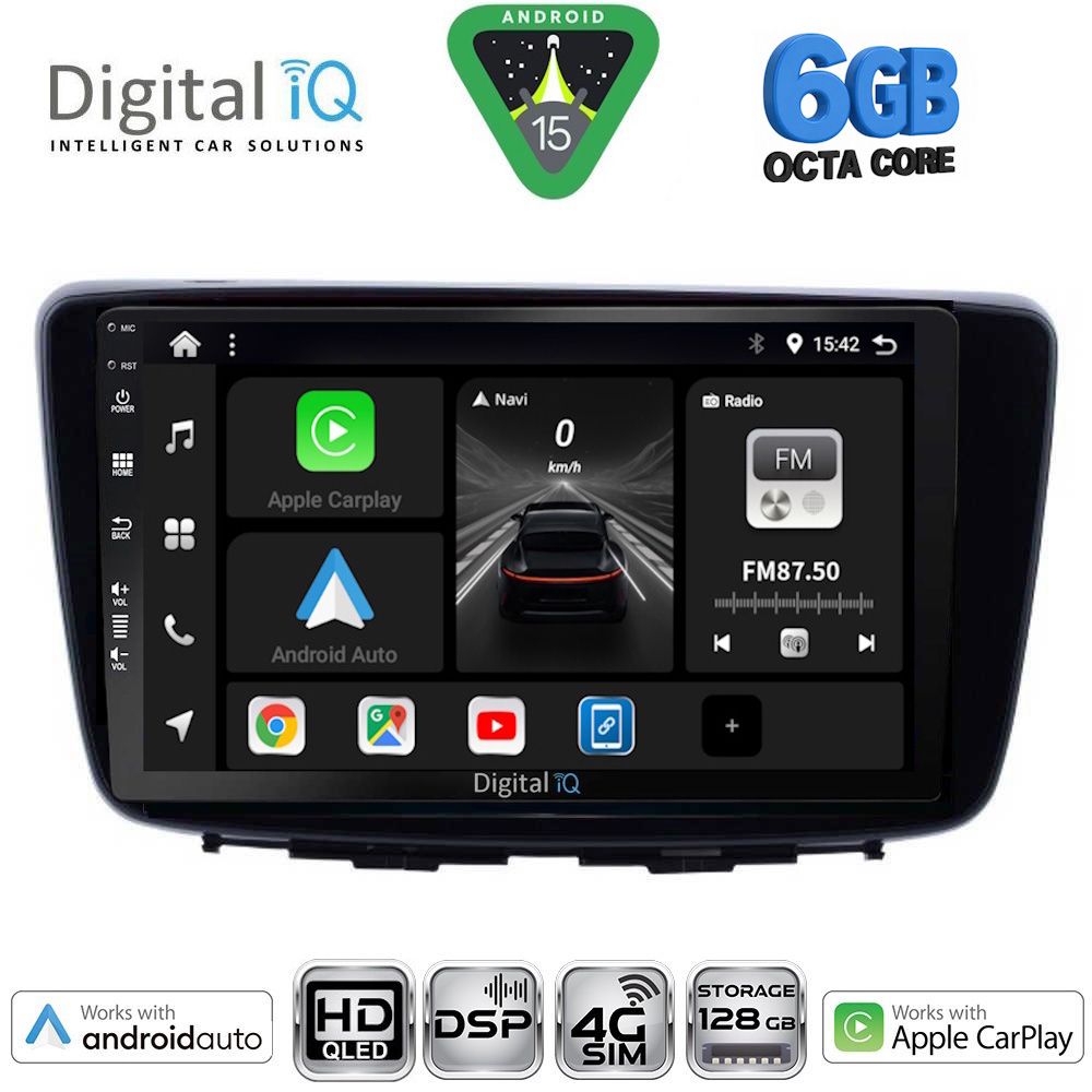 Βλησαρούλης Car Center - DIGITAL IQ BXF 17672_CPAA (9inc) MULTIMEDIA TABLET for SUZUKI BALENO mod. 2016-2022