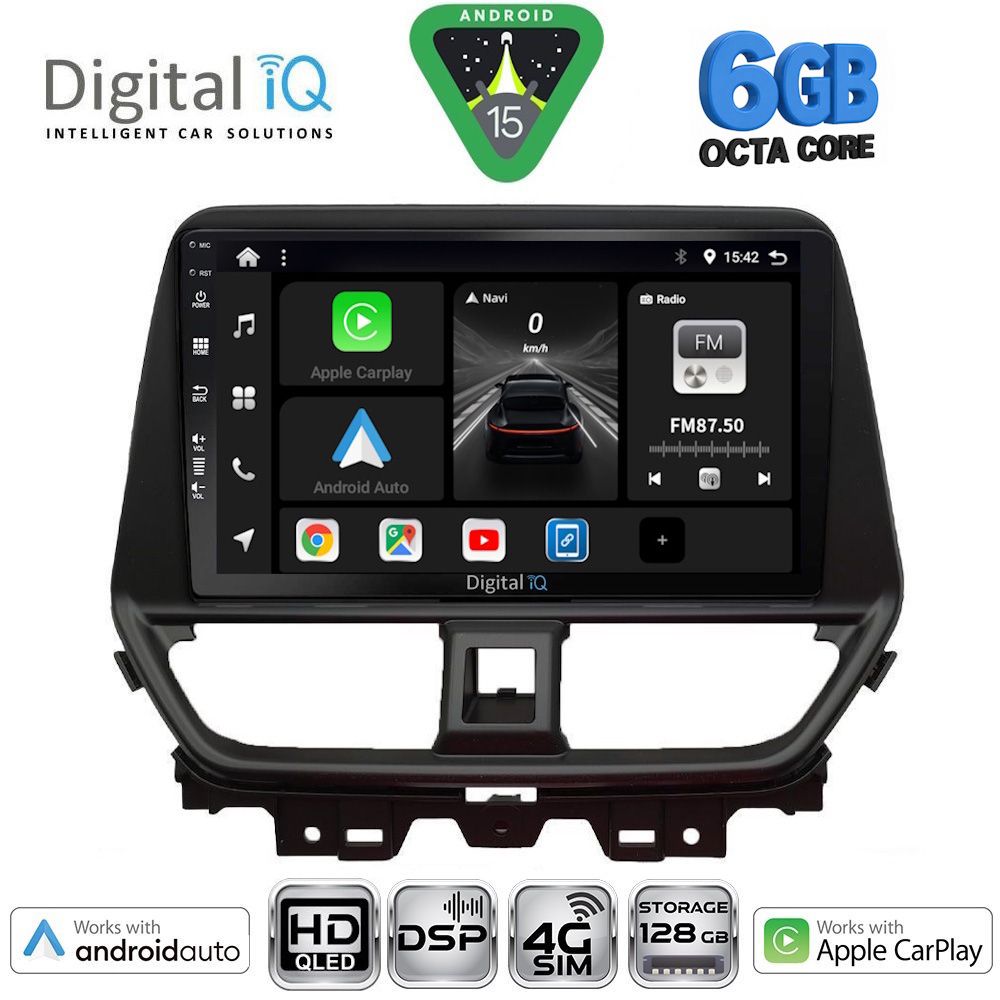 Βλησαρούλης Car Center - DIGITAL IQ BXF 17673_CPAA (9inc) MULTIMEDIA TABLET for SUZUKI BALENO mod. 2022-2026