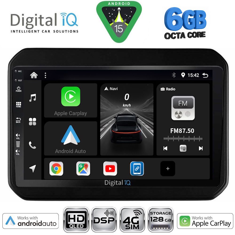 Βλησαρούλης Car Center - DIGITAL IQ BXF 17676_CPAA (9inc) MULTIMEDIA TABLET for SUZUKI IGNIS mod. 2016-2026