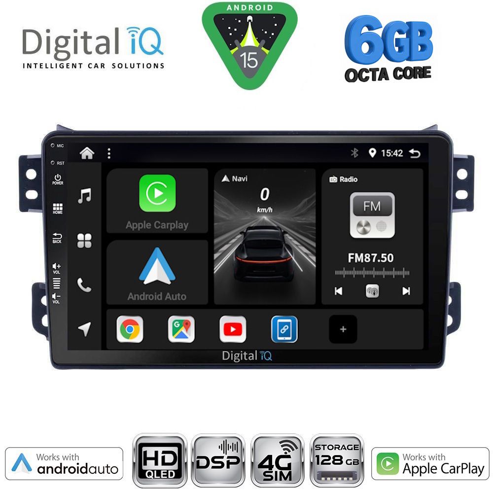 Βλησαρούλης Car Center - DIGITAL IQ BXF 17682_CPAA (9inc) MULTIMEDIA TABLET for OPEL AGILA - SUZUKI SPLASH mod. 2008-2018