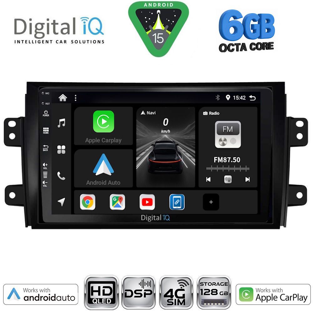 Βλησαρούλης Car Center - DIGITAL IQ BXF 17688_CPAA (9inc) MULTIMEDIA TABLET for FIAT SEDICI – SUZUKI SX4 mod. 2005-2013