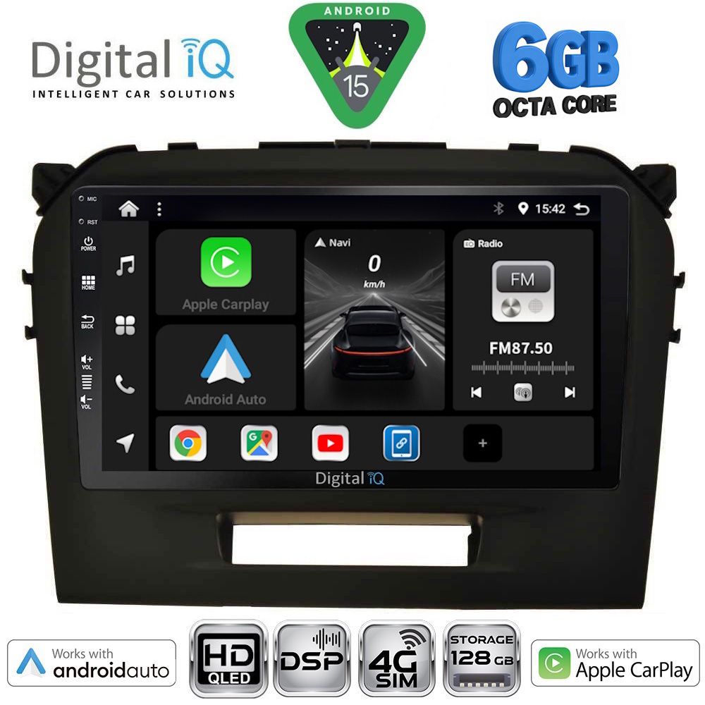 Βλησαρούλης Car Center - DIGITAL IQ BXF 17697BL_CPAA (9inc) MULTIMEDIA TABLET for SUZUKI VITARA mod. 2016-2025 (BLACK)
