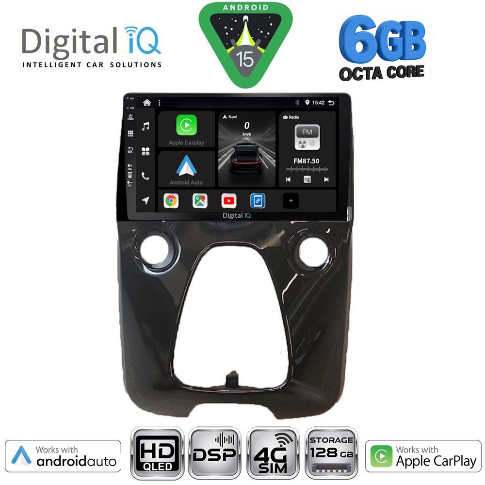 Βλησαρούλης Car Center - DIGITAL IQ BXF 17708_CPAA A/C (10inc) MULTIMEDIA TABLET for CITROEN C1-PEUGEOT 108-TOYOTA AYGO mod. 2014-2022