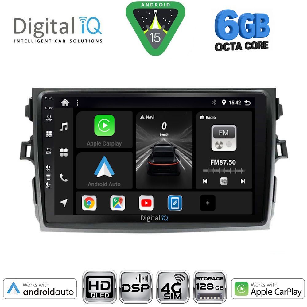 Βλησαρούλης Car Center - DIGITAL IQ BXF 17713_CPAA (9inc) MULTIMEDIA TABLET for TOYOTA COROLLA 4D mod. 2006-2012