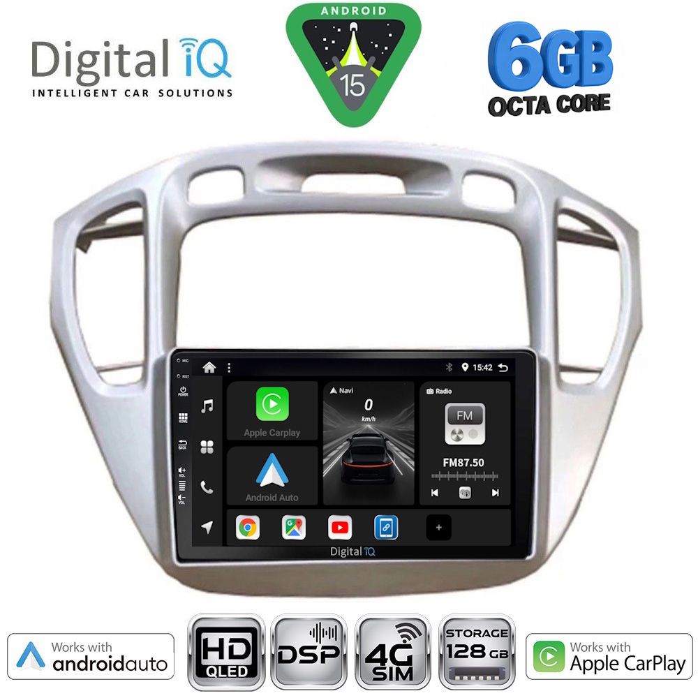 Βλησαρούλης Car Center - DIGITAL IQ BXF 17718_CPAA (9inc) MULTIMEDIA TABLET for TOYOTA HIGHLANDER mod. 2002-2009