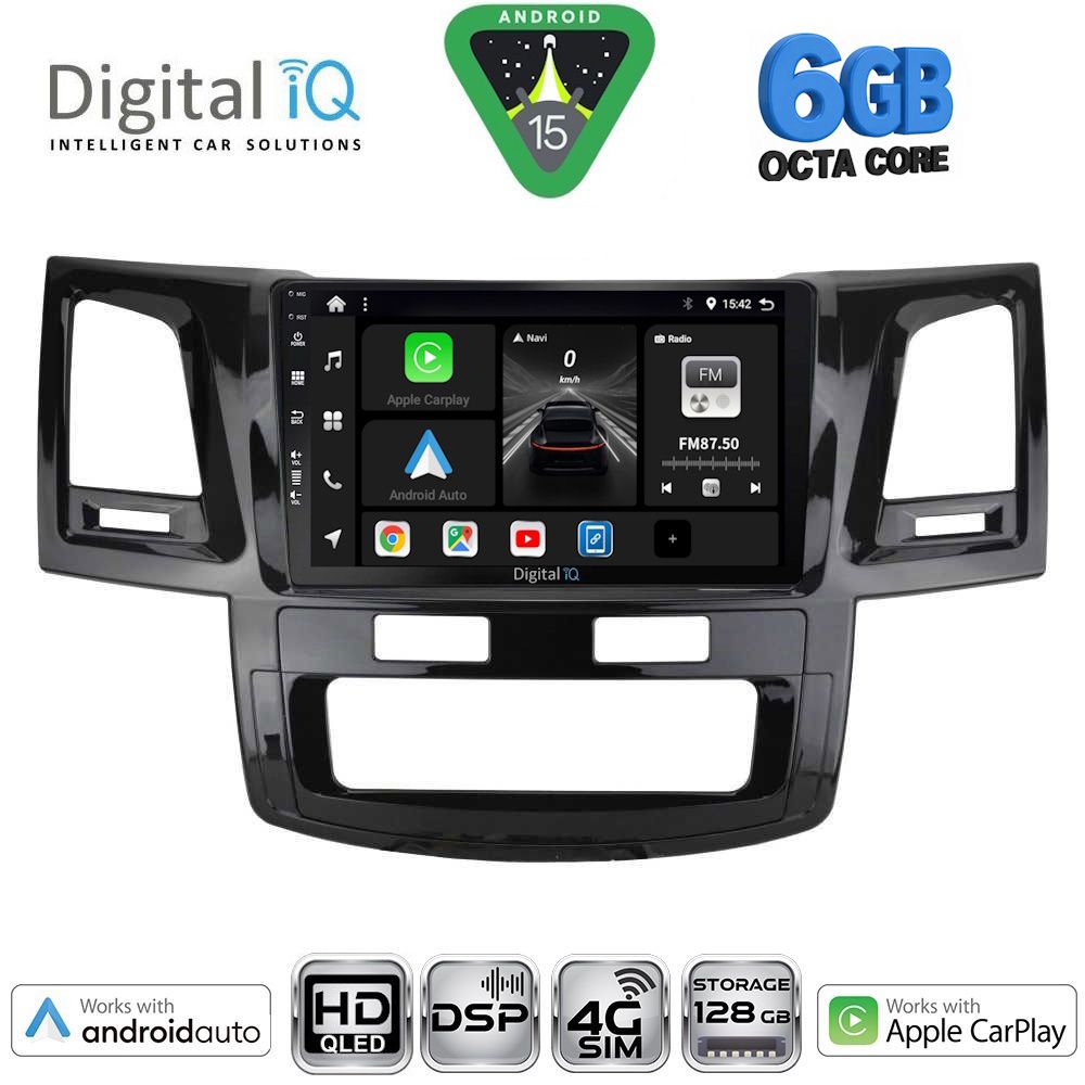 Βλησαρούλης Car Center - DIGITAL IQ BXF 17720_CPAA (9inc) MULTIMEDIA TABLET for TOYOTA HILUX mod. 2005-2016