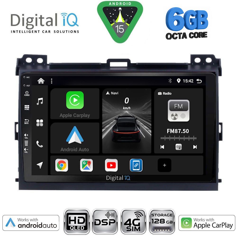 Βλησαρούλης Car Center - DIGITAL IQ BXF 17723_CPAA (9inc) MULTIMEDIA TABLET for TOYOTA LANDCRUISER mod. 2002-2008