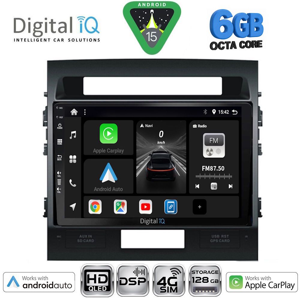 Βλησαρούλης Car Center - DIGITAL IQ BXF 17724_CPAA (10inc) MULTIMEDIA TABLET for TOYOTA LANDCRUISER mod. 2008-2015