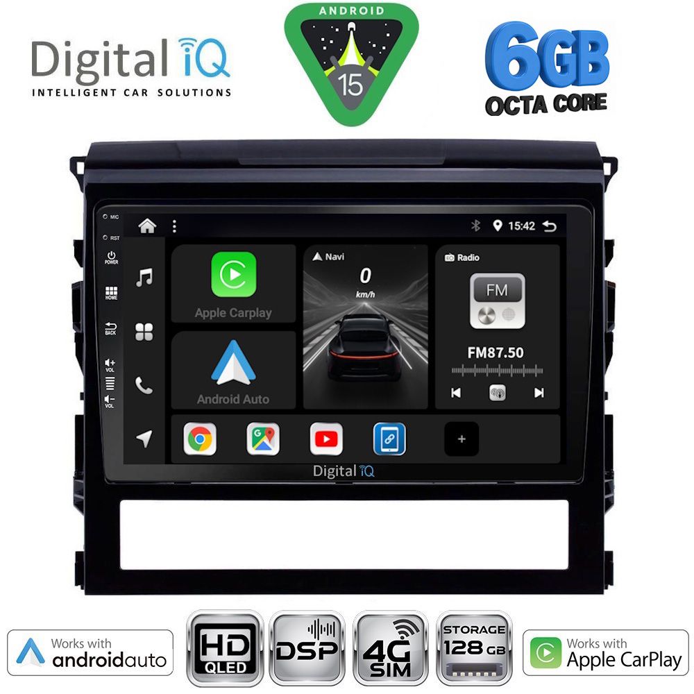 Βλησαρούλης Car Center - DIGITAL IQ BXF 17725_CPAA (9inc) MULTIMEDIA TABLET for TOYOTA LANDCRUISER mod. 2016-2019