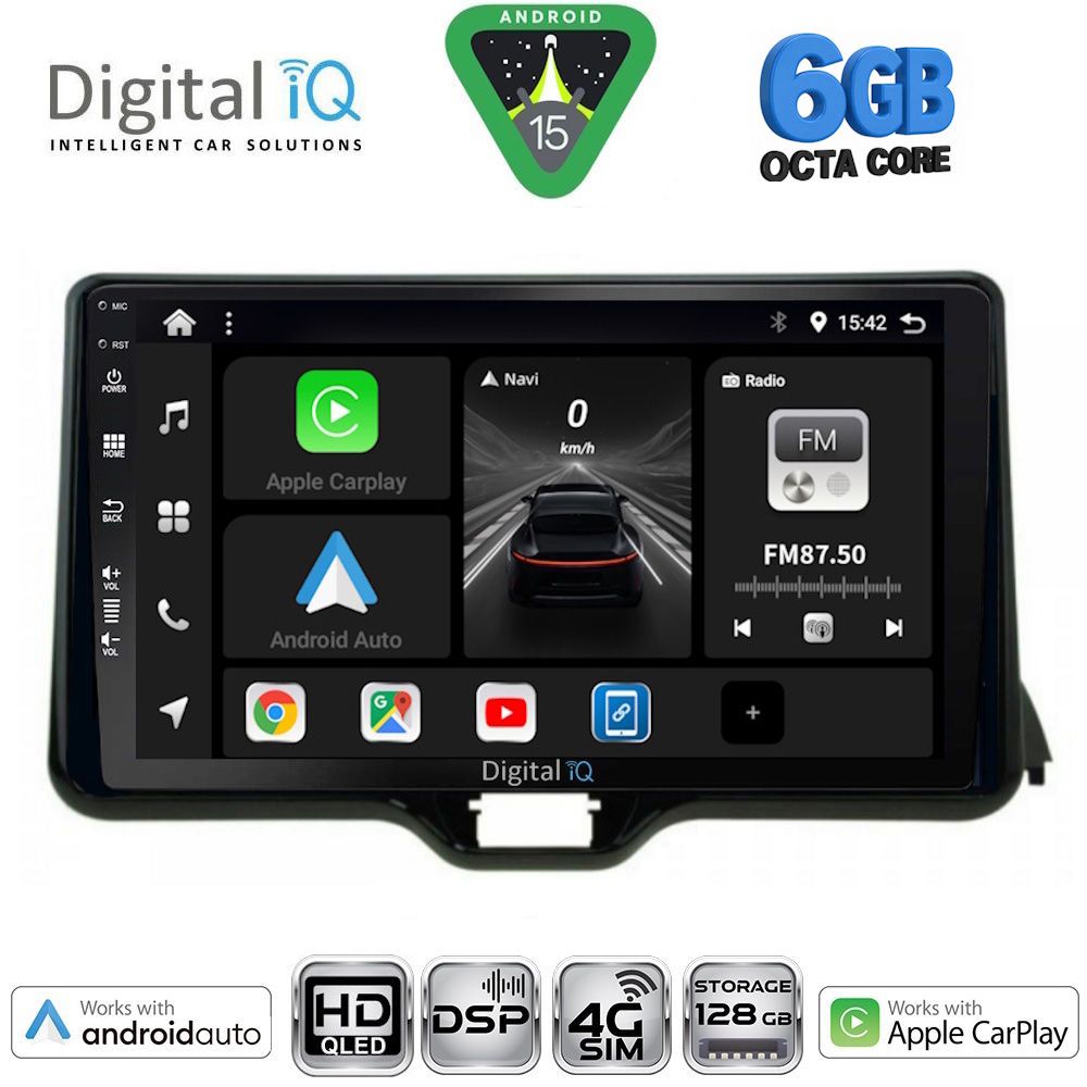 Βλησαρούλης Car Center - DIGITAL IQ BXF 17738_CPAA (10inc) MULTIMEDIA TABLET for TOYOTA YARIS mod. 2020-2026 - MAZDA 2 mod. 2023-2026