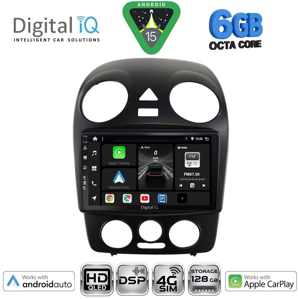 Βλησαρούλης Car Center - DIGITAL IQ BXF 17742_CPAA (9inc) MULTIMEDIA TABLET for VW BEETLE mod. 2004-2011